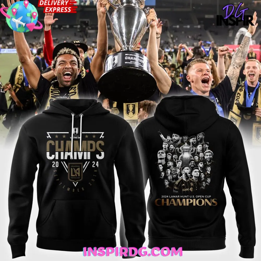 -Los Angeles Football Club 2024 US Open Cup Champions Hoodie