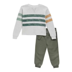 2pc Stripe Thermal Set