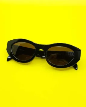 Acetate Leto Sunglasses - Black