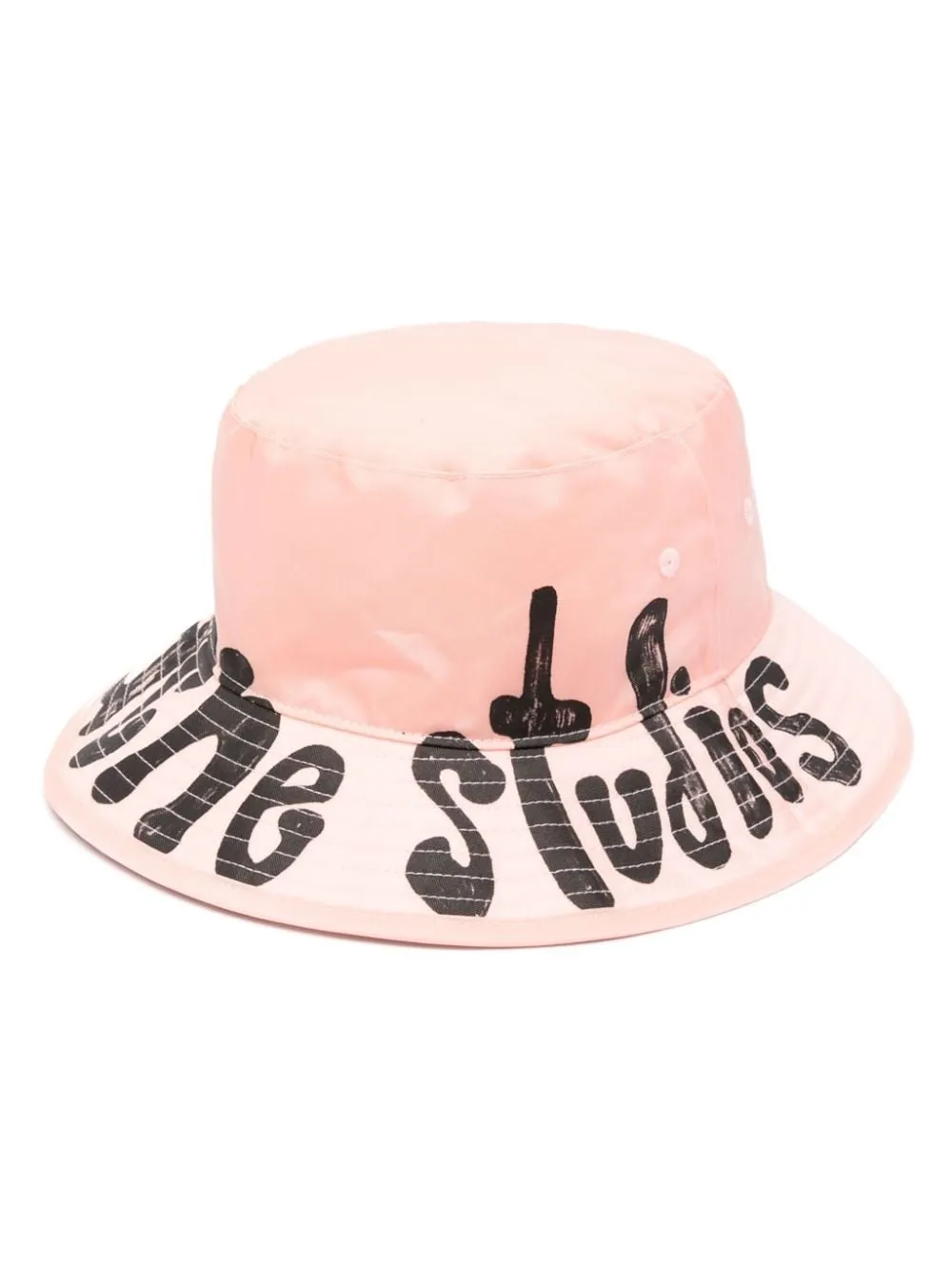 ACNE STUDIOS LOGO-PRINT BUCKET HAT