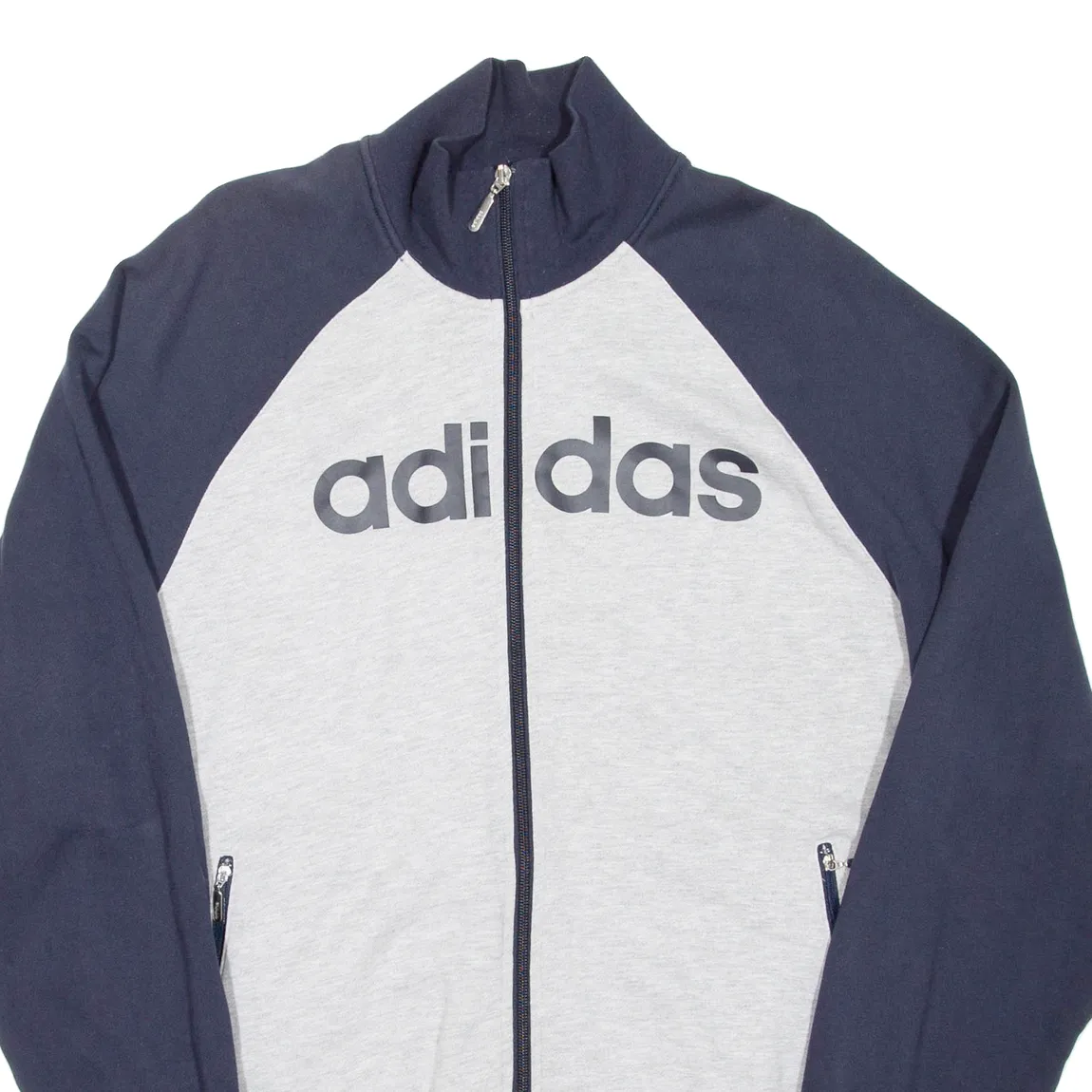 ADIDAS Mens Track Jacket Blue Colourblock L