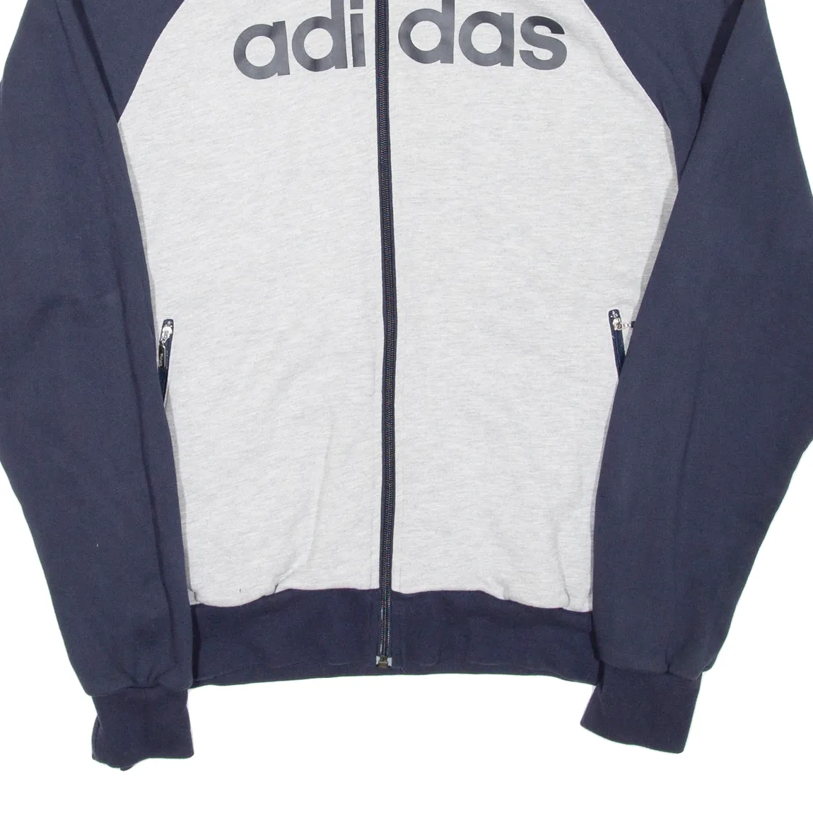 ADIDAS Mens Track Jacket Blue Colourblock L