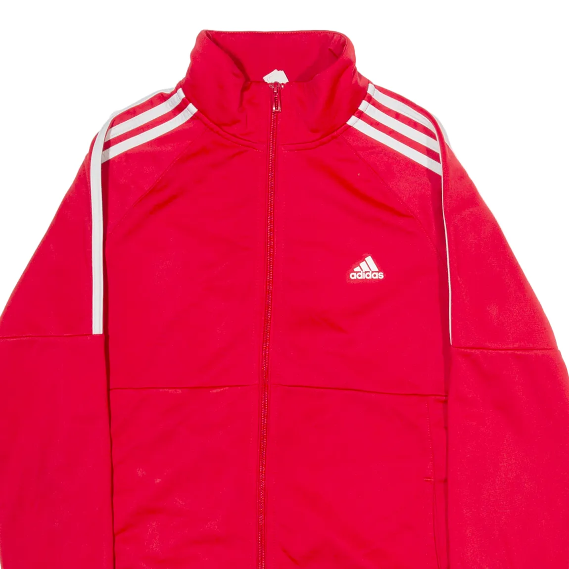 ADIDAS Womens Track Jacket Red M