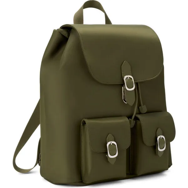 Age of Innocence Jamie Buckle Closure Adjustable Shoulder Strap Backpack, Khaki