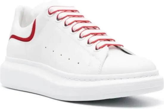 Alexander McQueen lace-up leather sneakers White