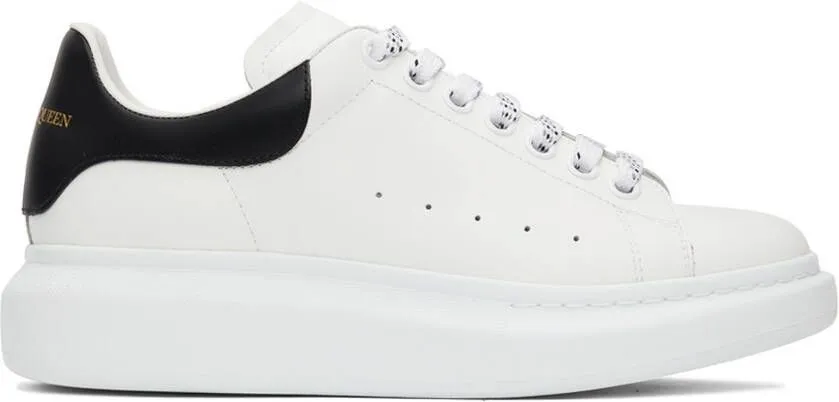 Alexander McQueen White & Black Oversized Sneakers