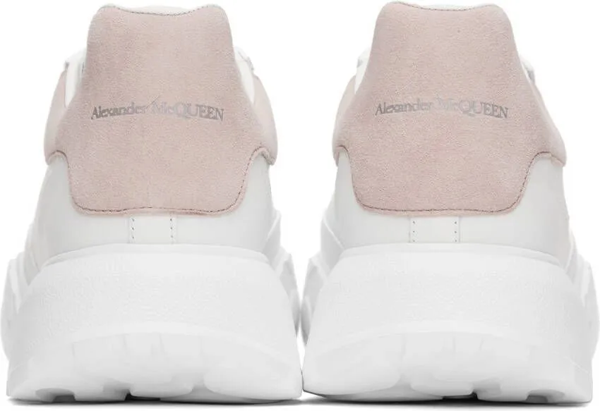 Alexander McQueen White & Pink Court Sneakers