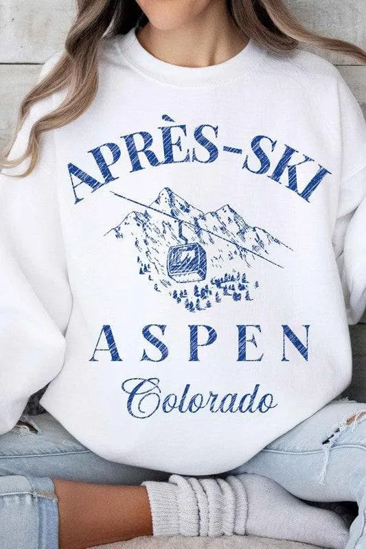 APRES SKI Aspen Colorado Graphic Sweatshirt