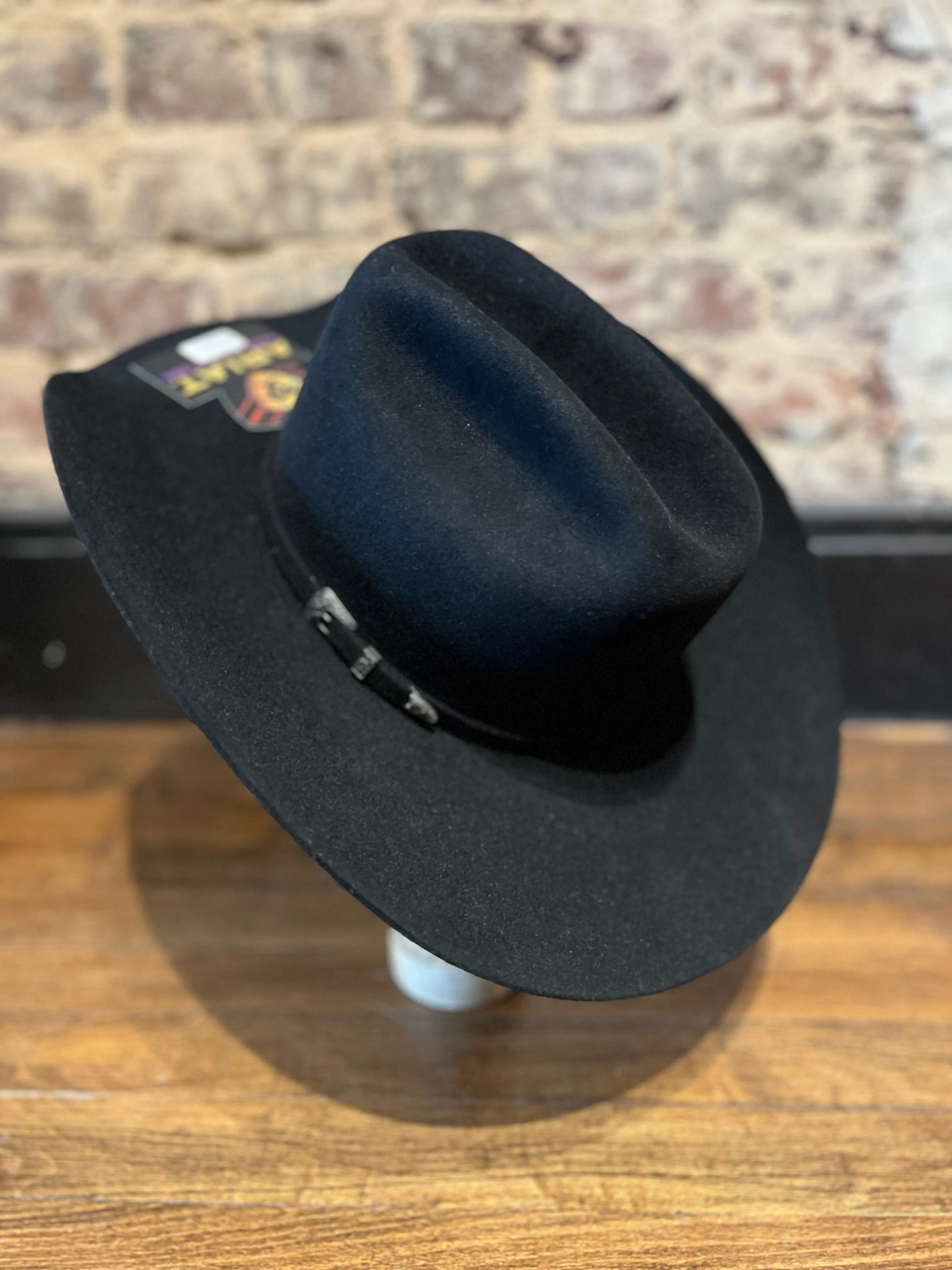 Ariat 6X Black Felt Hat - A7630201