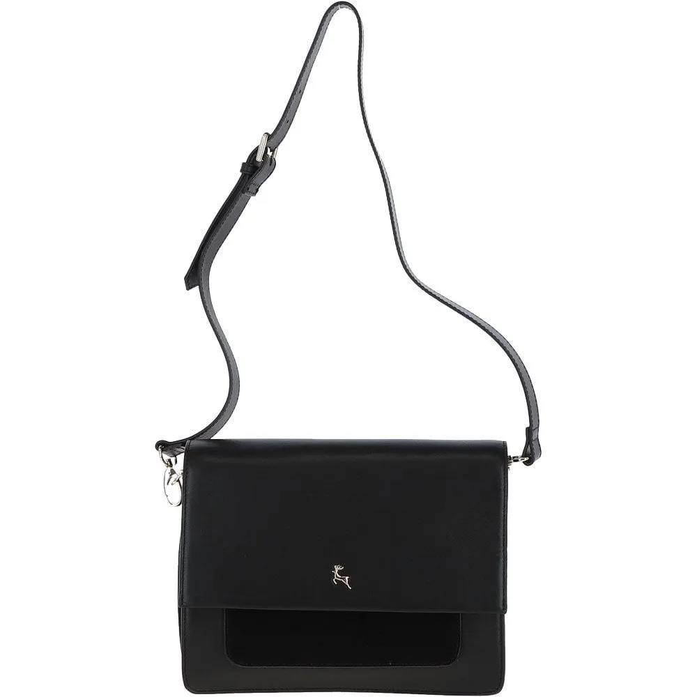 Ashwood Two Sections Shoulder Bag Black: AW0022