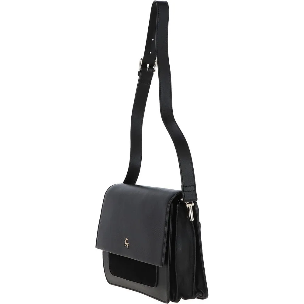 Ashwood Two Sections Shoulder Bag Black: AW0022