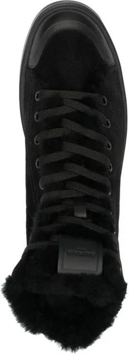 Balmain high-top suede sneakers Black