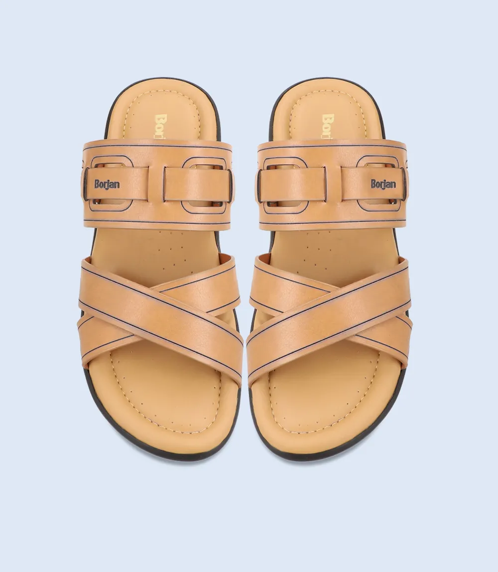 BM6066-TAN-Men Slipper