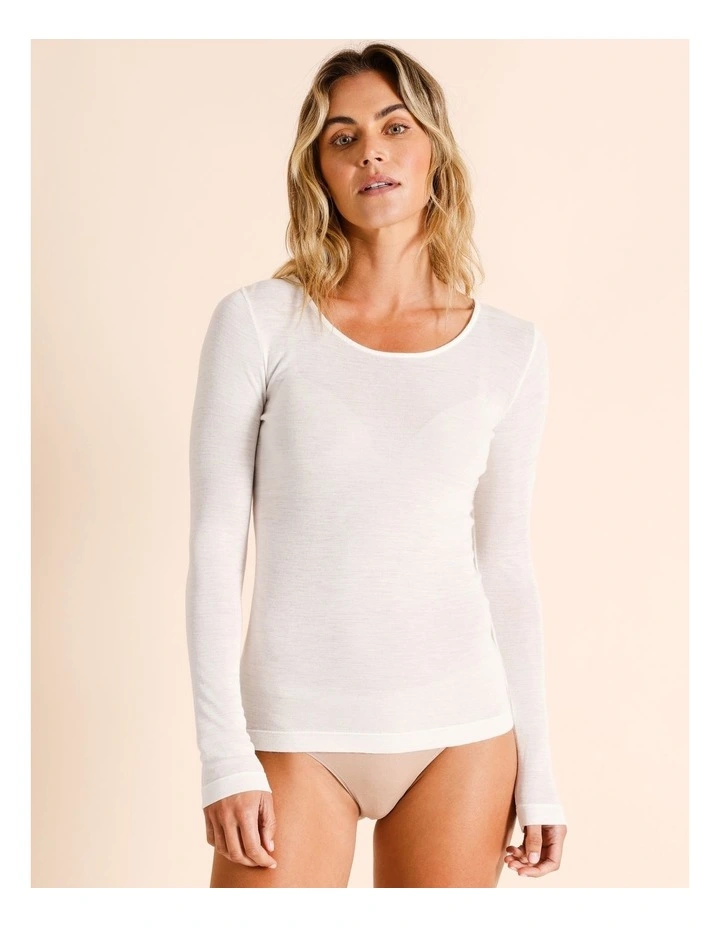 Body Layer Wool Bamboo Thermal Long Sleeve Top