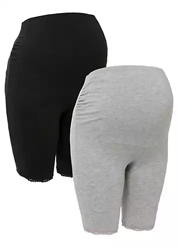 bonprix Pack of 2 Maternity Cycling Shorts