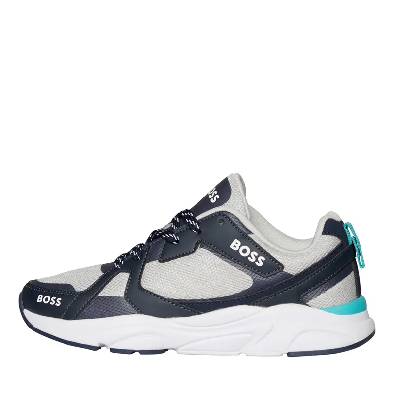 BOSS Junior Boys Athleisure 1 D2 Trainers Navy