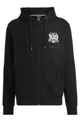 BOSS x NFL zip-up hoodie with special branding