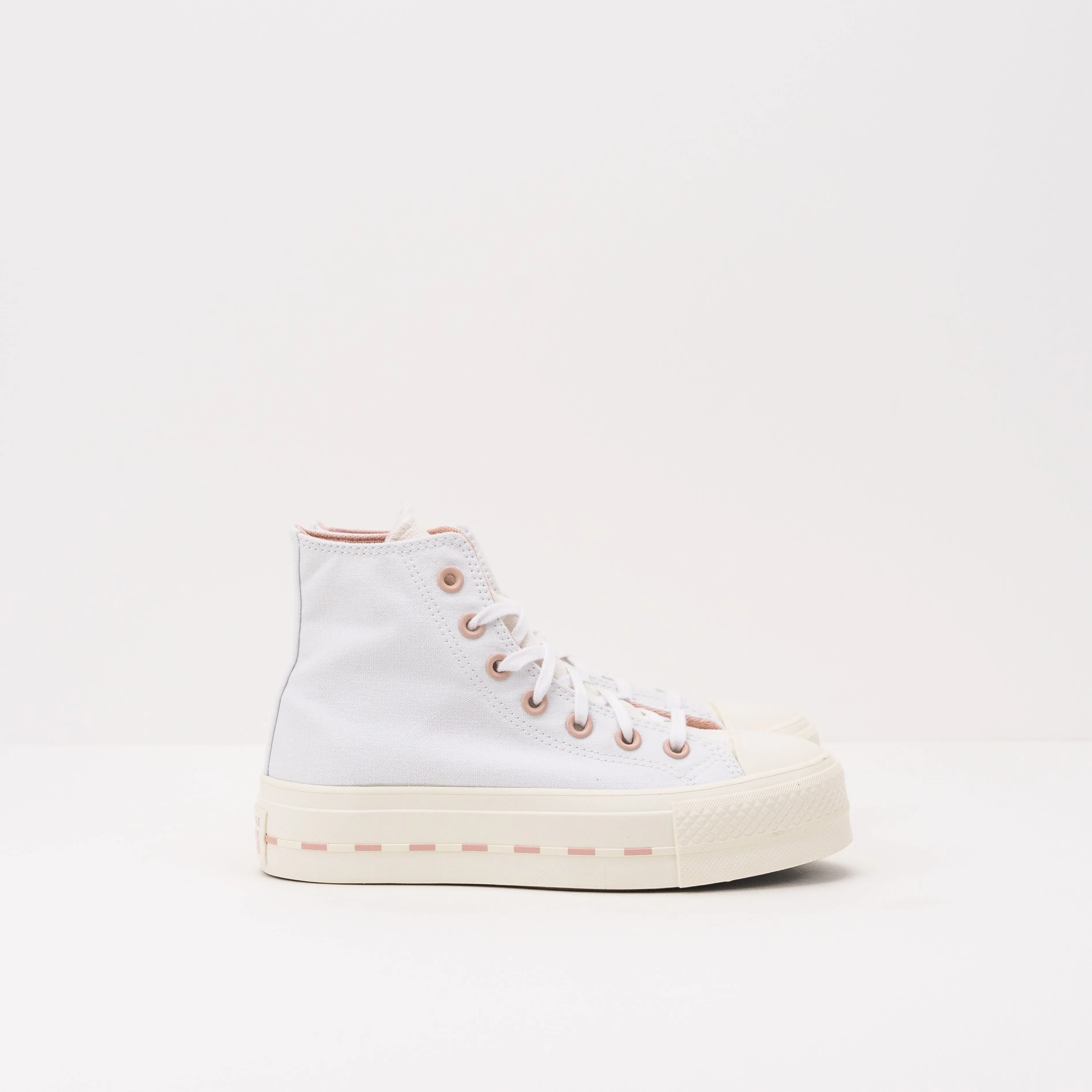 BOTIN - CONVERSE - LIFT HI WHITE PINK 572709C