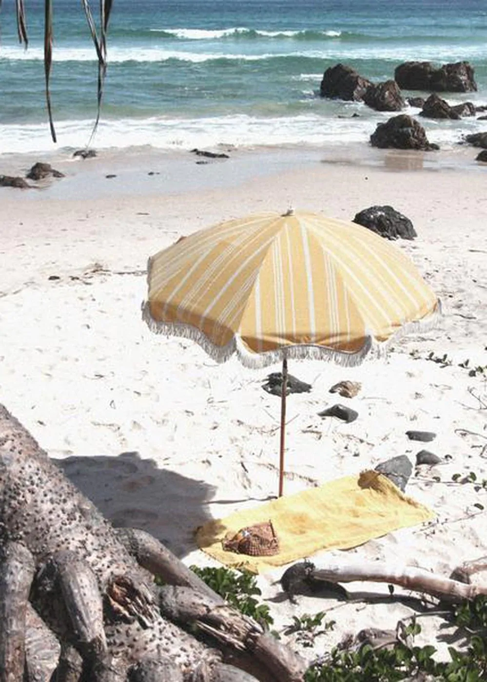 Business & Pleasure Premium Beach Umbrella Yel Str