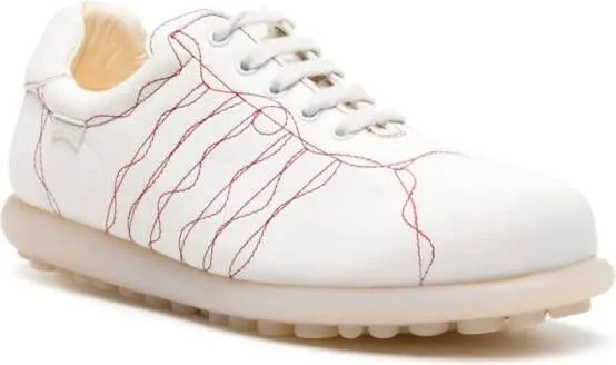 Camper decorative-stitching lace-up sneakers White