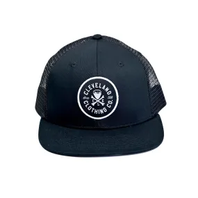 CLE Logo Seal Trucker Hat - Black-