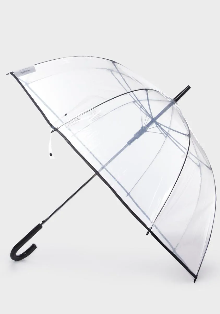 Clear Auto Open Bubble Umbrella-