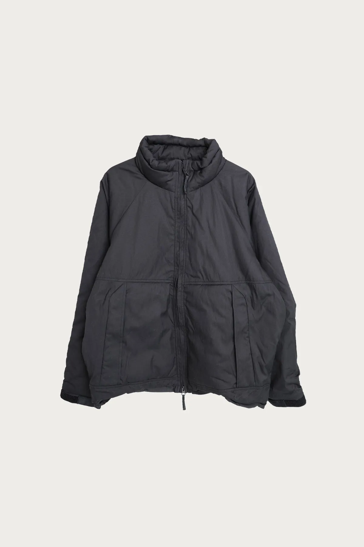 Cotton x Nylon Padded Jacket - Black