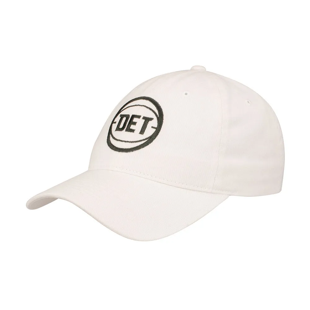 Detroit Pistons White Adjustable Hat