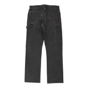 Dickies Carpenter Trousers - 32W 32L Black Cotton