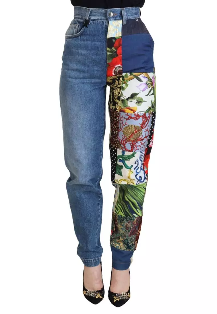 Dolce & Gabbana Dolce & Gabbana Jacquard High Waist Jeans