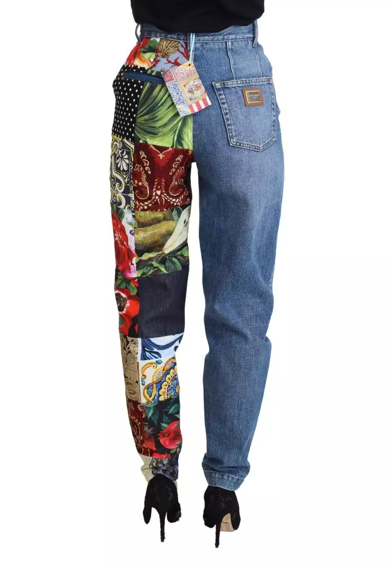 Dolce & Gabbana Dolce & Gabbana Jacquard High Waist Jeans