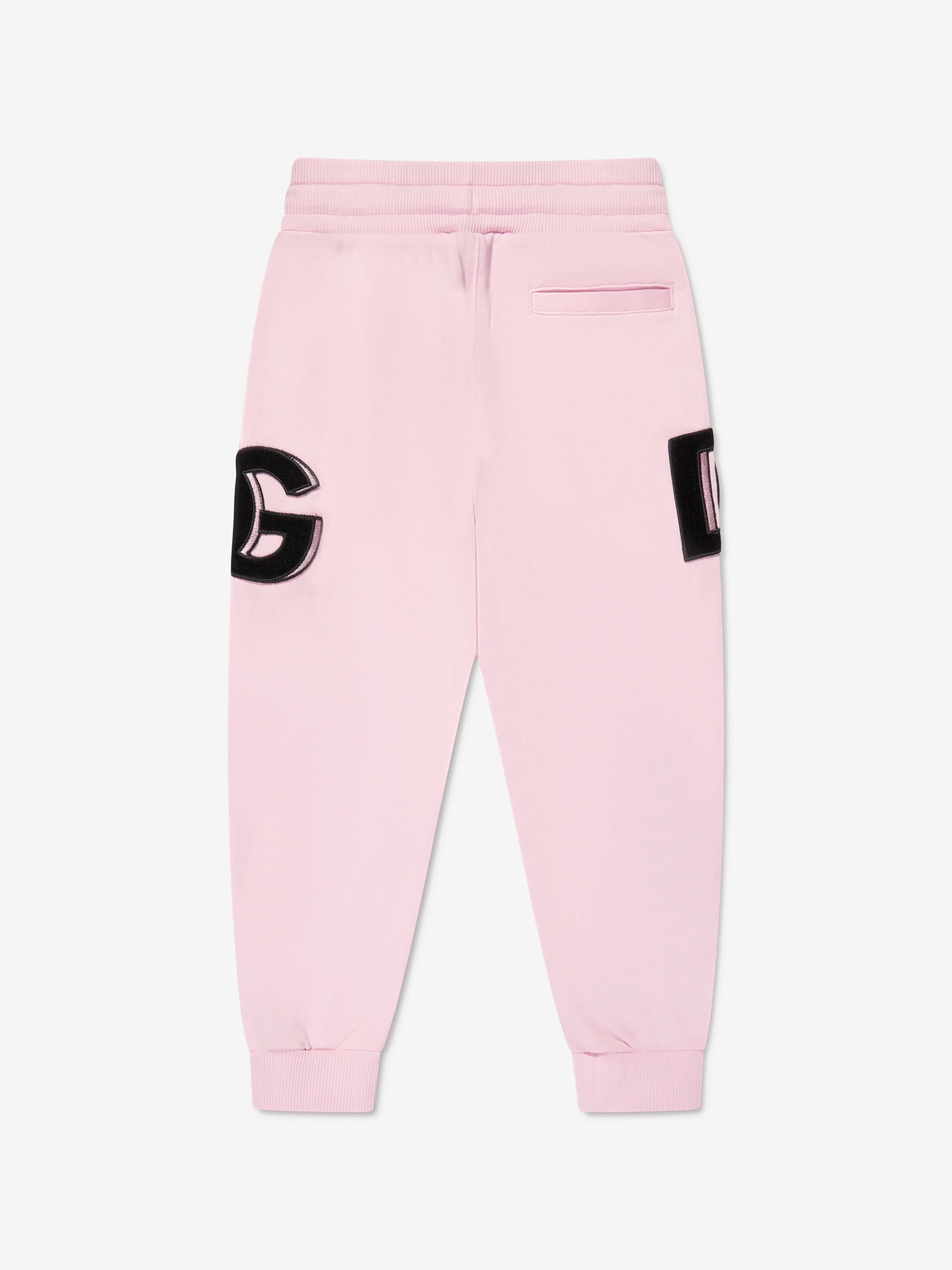 Dolce & Gabbana Girls Logo Joggers in Pink