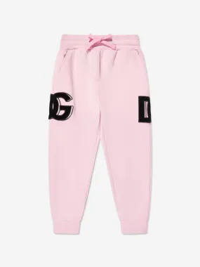 Dolce & Gabbana Girls Logo Joggers in Pink