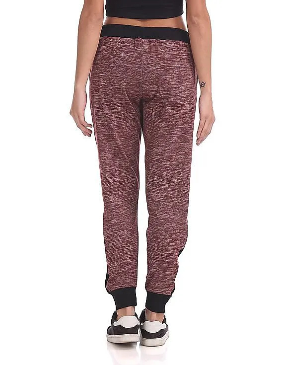 EdHardy Women Contrast Panel Heathered Joggers