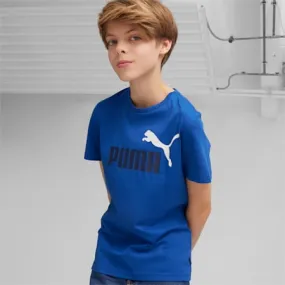 Essentials+ Two-Tone Logo Tee Youth | Cobalt Glaze | PUMA Shop All Puma | PUMA 