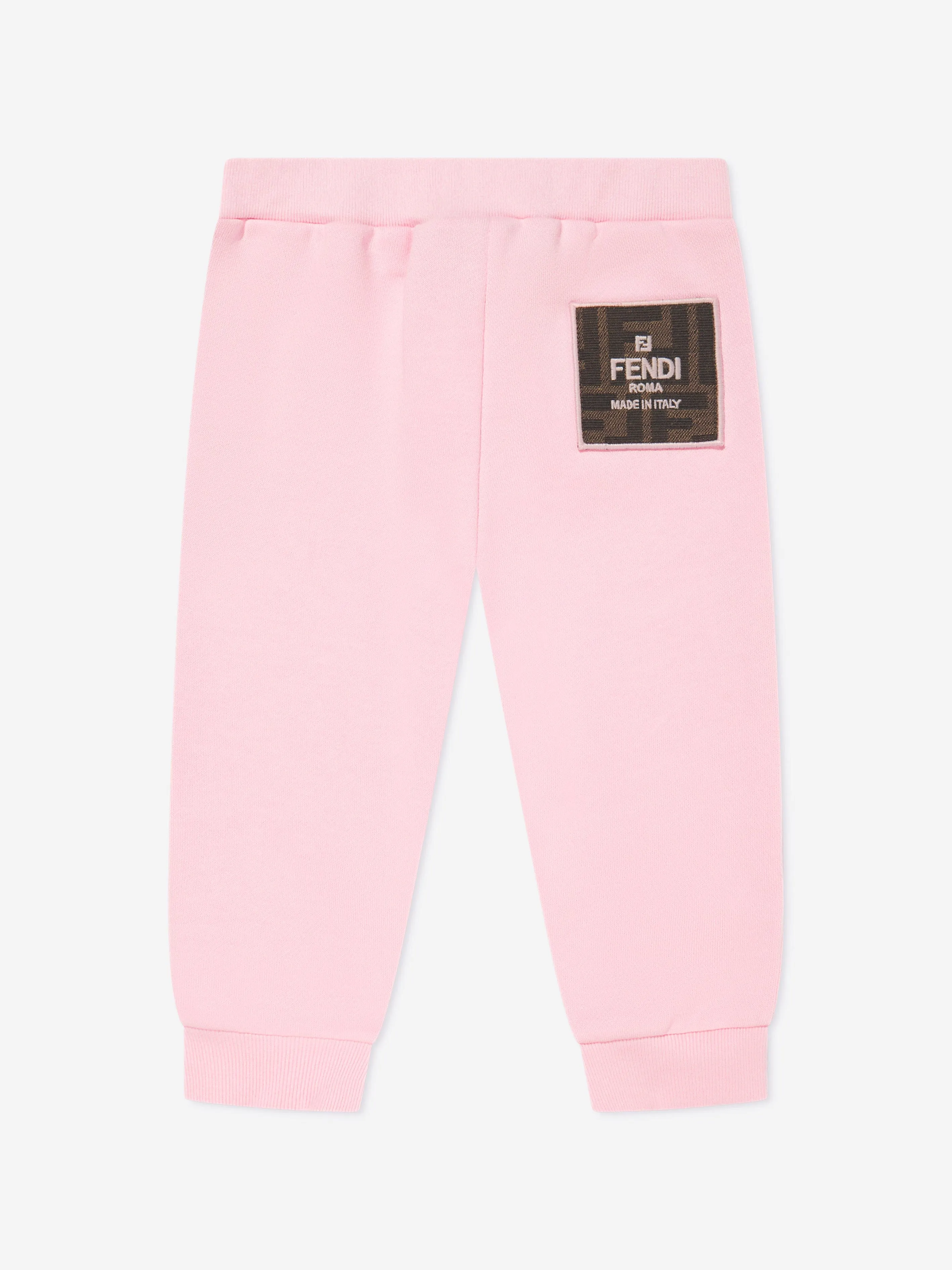 Fendi Baby Girls Logo Joggers in Pink