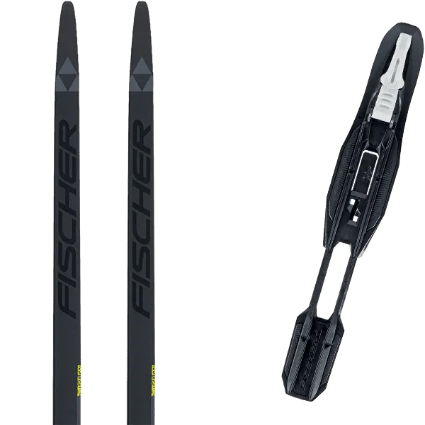 FISCHER-TWIN SKIN RACE MEDIUM + Fix - Cross-country ski set