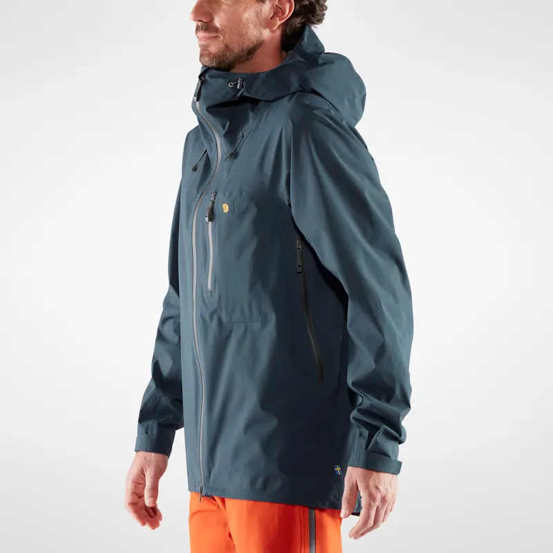 Fjallraven Mens Bergtagen Lite Eco-Shell Jacket Mountain Blue