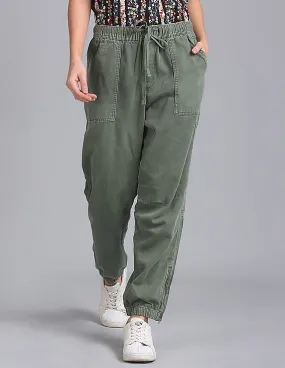 GAP Women Green Girlfriend Utility Joggers