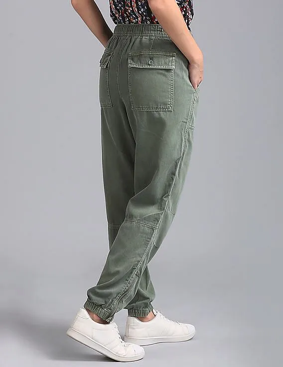 GAP Women Green Girlfriend Utility Joggers