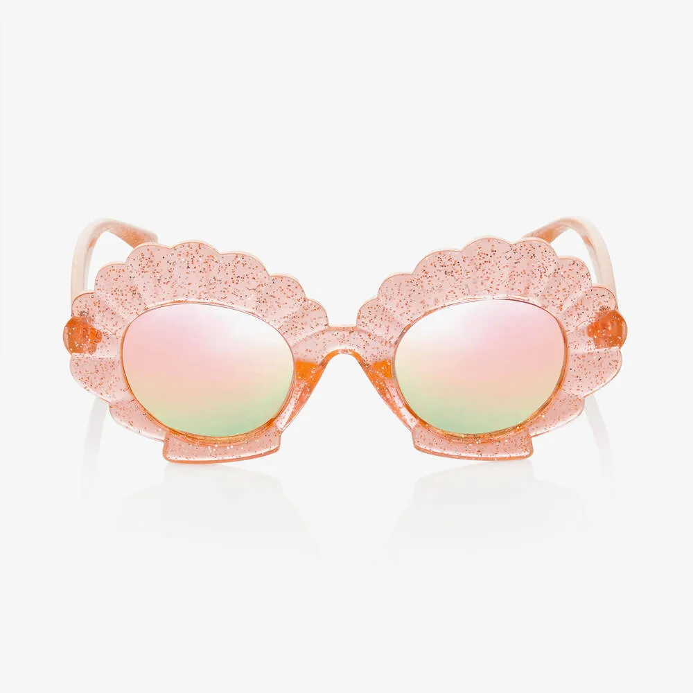 Girls Pink Seashell Sunglasses (UV400)