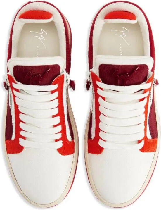 Giuseppe Zanotti GZ94 panelled sneakers Red