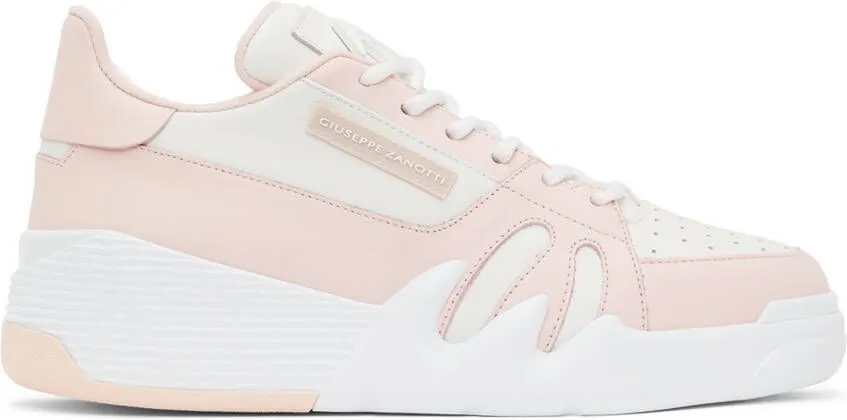 Giuseppe Zanotti Pink & White Talon Sneakers