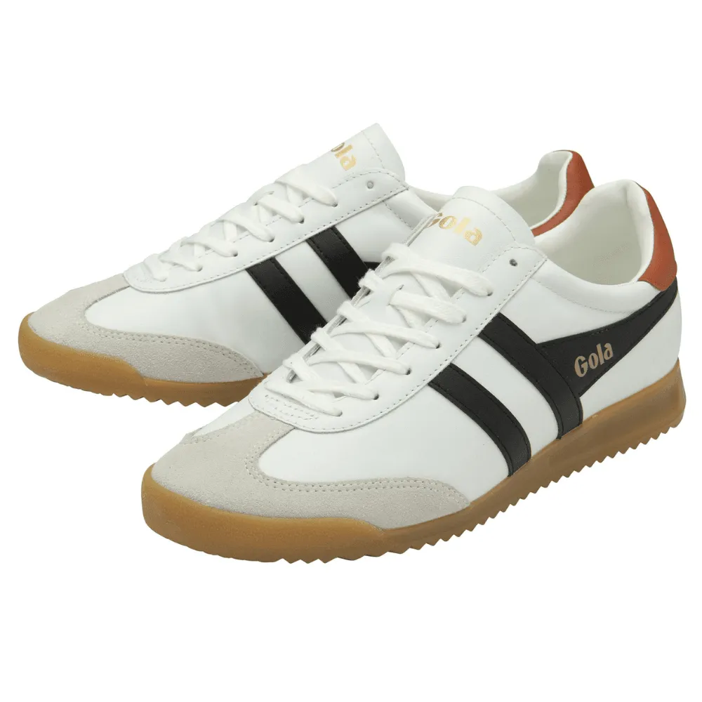 Gola Mens TORPEDO White Black Orange Trainers