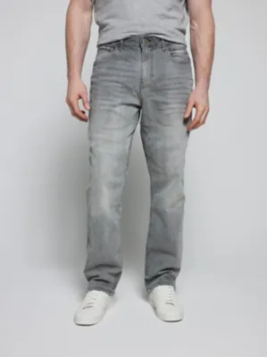 Grey Loose Fit Jeans With Stretch | Men | George at ASDA