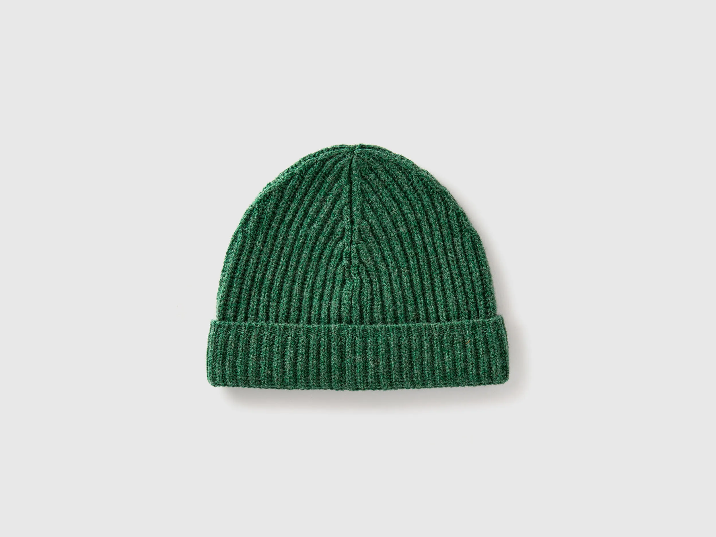 Hat in pure virgin wool - Green | Benetton