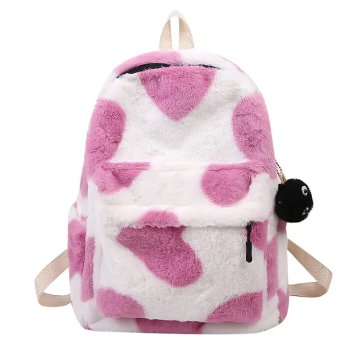 Heart Crush Fuzzy Backpack