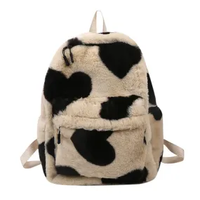 Heart Crush Fuzzy Backpack