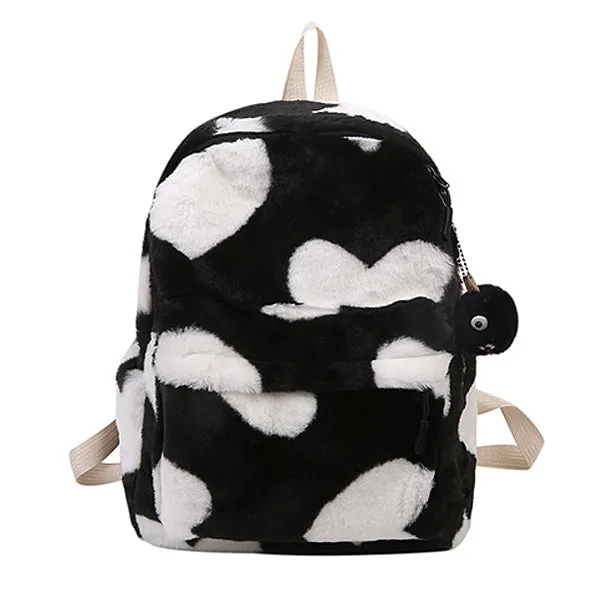 Heart Crush Fuzzy Backpack