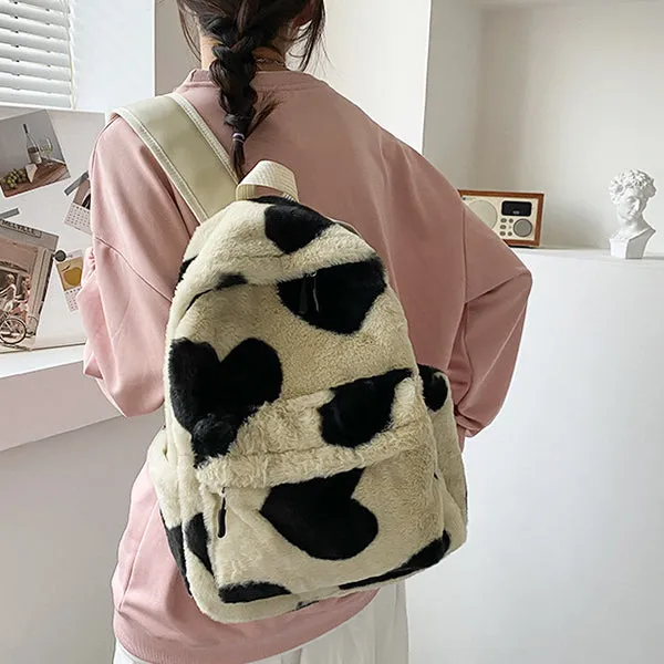 Heart Crush Fuzzy Backpack